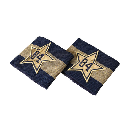 Dolce & Gabbana Black Gold Logo Star 84 Viscose Wristband
