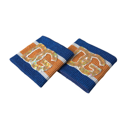 Dolce & Gabbana Multicolor Logo Sequin Viscose Wristband