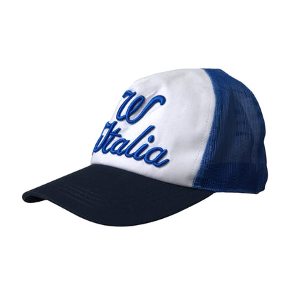 Dolce & Gabbana Blue White Black Italia Mesh Baseball Hat Dolce & Gabbana