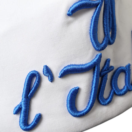Dolce & Gabbana Blue White Black Italia Mesh Baseball Hat Dolce & Gabbana