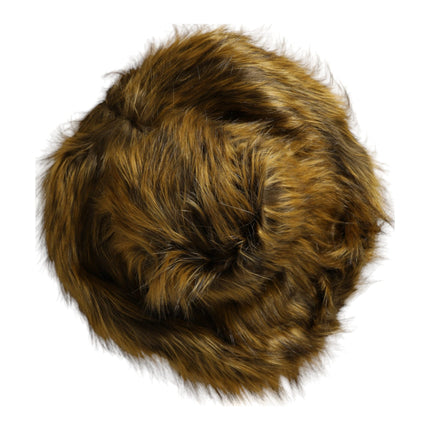 Dolce & Gabbana Brown Modacrylic Faux Fur Bucket Hat