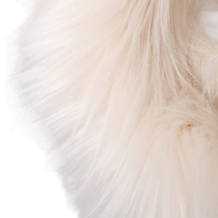 Dolce & Gabbana White Acrylic Fur Womens Bucket Hat