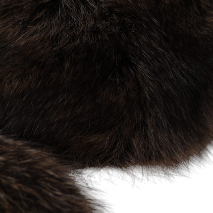 Dolce & Gabbana Women Brown Raccoon Fur Bucket Hat