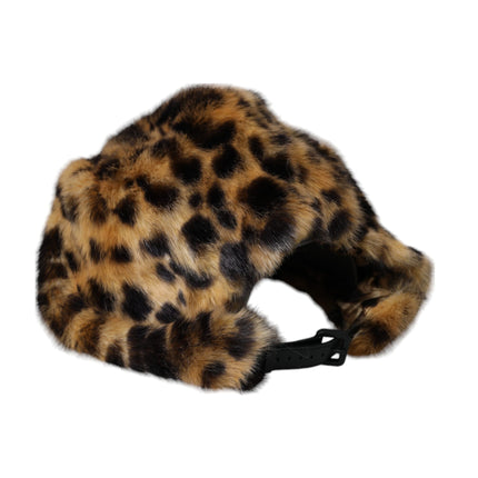 Dolce & Gabbana Brown Leopard Fur Women Bucket Hat