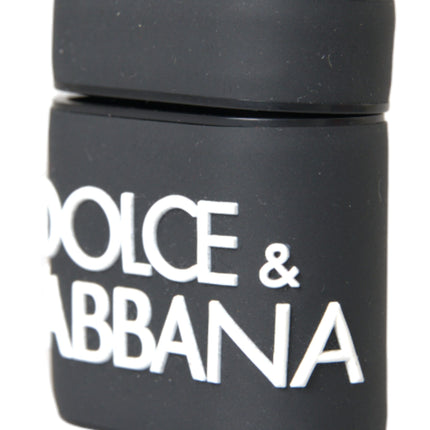 Dolce & Gabbana Black White Silicone Embossed Logo Airpods Case