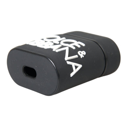 Dolce & Gabbana Black White Silicone Embossed Logo Airpods Case