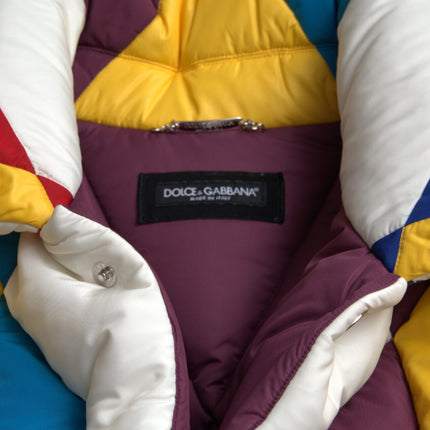 Dolce & Gabbana Multicolor Windbreaker Puffer Jacket Men