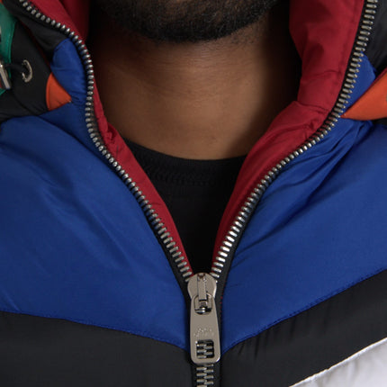 Dolce & Gabbana Multicolor Quilted Hooded Puffer Jacket