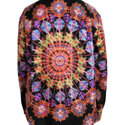 Dolce & Gabbana Multicolor Luminarie Silk Men Casual Shirt