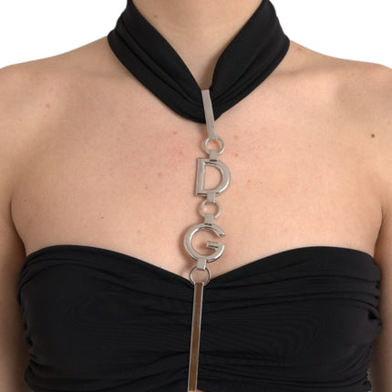 Dolce & Gabbana Black Cut Out Sleeveless Bodycon Mini Dress