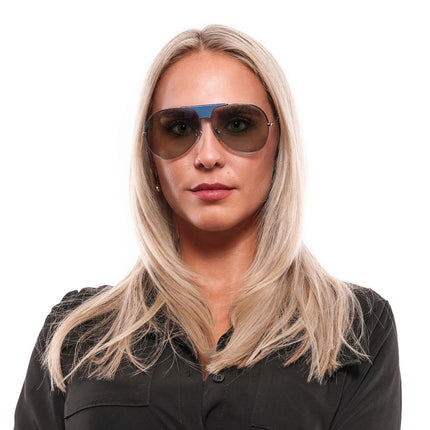 Police Blue Plastic Sunglasses