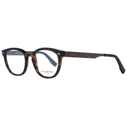 Ermenegildo Zegna Brown Plastic Glasses (Frames)