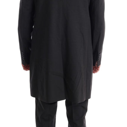 Dolce & Gabbana Gray Wool Stretch 3 Piece Two Button Suit