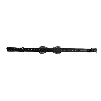 Dolce & Gabbana Black Silk Polka Dot Adjustable Neck Men Papillon Bow Tie