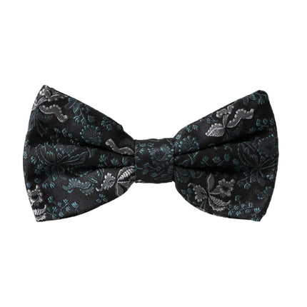 Dolce & Gabbana Multicolor Fantasy Floral Silk Adjustable Neck Men Bow Tie