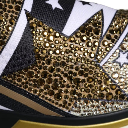 Dolce & Gabbana Multicolor Comet Star Print Sorrento Sneakers Shoes