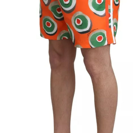 Dolce & Gabbana Orange Cupcake Beachwear Shorts Swimwear