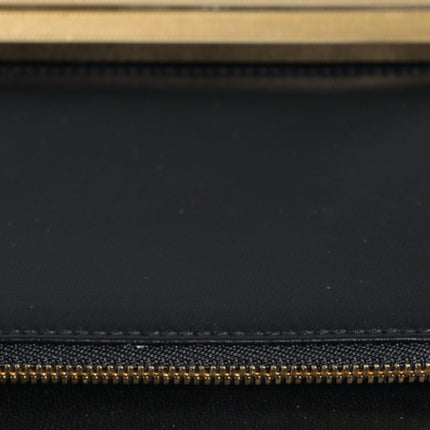 Dolce & Gabbana Multicolor Floral Gold Frame Clutch Evening Purse Bag
