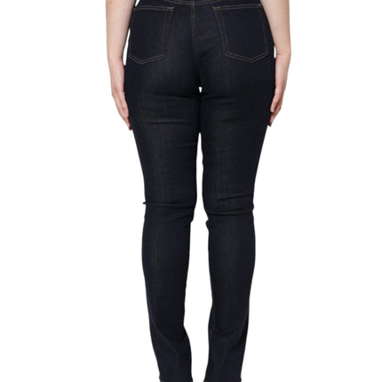 Dolce & Gabbana Black Cotton Blend Skinny Denim Jeans