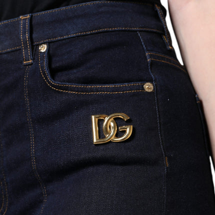 Dolce & Gabbana Black Cotton Blend Skinny Denim Jeans