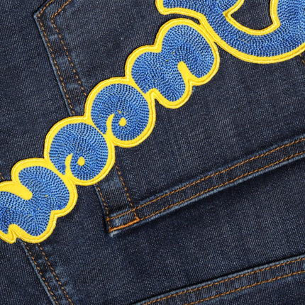 Dolce & Gabbana Dark Blue QUEEN Cotton Skinny Denim Jeans