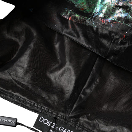 Dolce & Gabbana Multicolor Print Hooded Sweatshirt Sweater