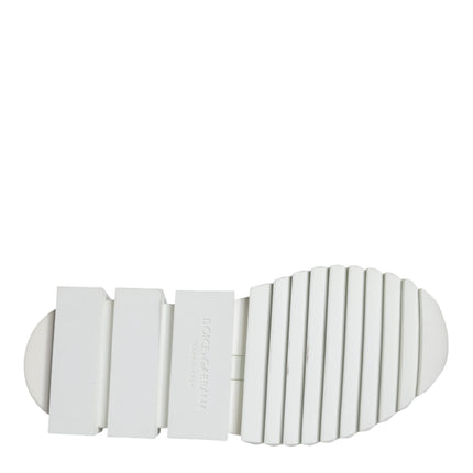 Dolce & Gabbana White Mesh Sorrento Trekking Sneakers Shoes