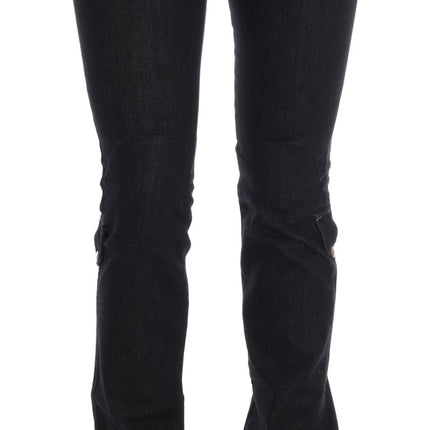 Costume National Blue Cotton Stretch Slim Fit Jeans