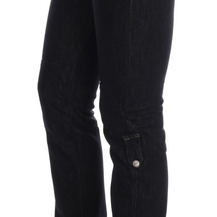 Costume National Blue Cotton Stretch Slim Fit Jeans