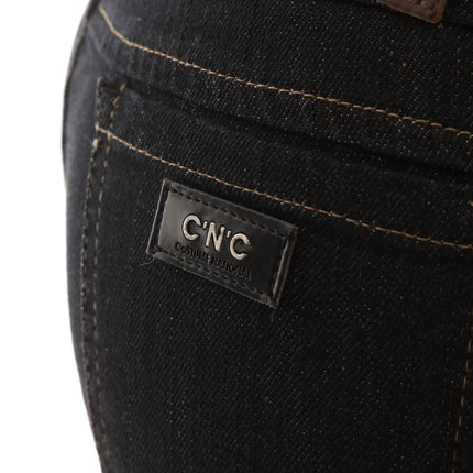 Costume National Blue Cotton Stretch Slim Fit Jeans