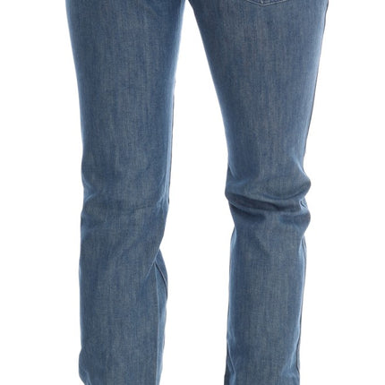 Costume National Blue Wash Cotton Slim Denim Jeans