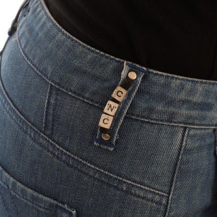 Costume National Blue Wash Cotton Slim Denim Jeans