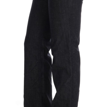 Costume National Dark Blue Cotton Classic Fit Jeans