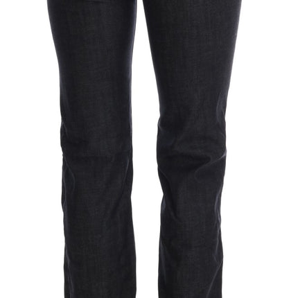 Costume National Dark Blue Cotton Classic Fit Jeans