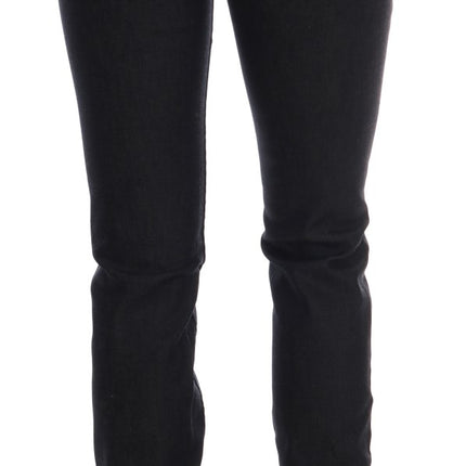 Costume National Blue Cotton Stretch Slim Fit Jeans