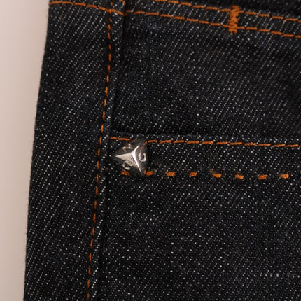 Costume National Blue Cotton Stretch Slim Fit Jeans