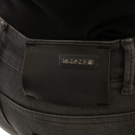 Acht Gray Cotton Slim Fit Denim Jeans