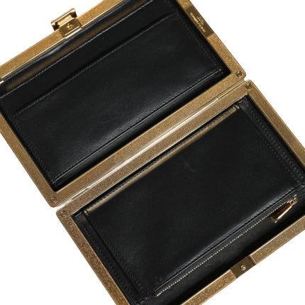 Dolce & Gabbana Maroon Leather Clutch Evening Crossbody Bag