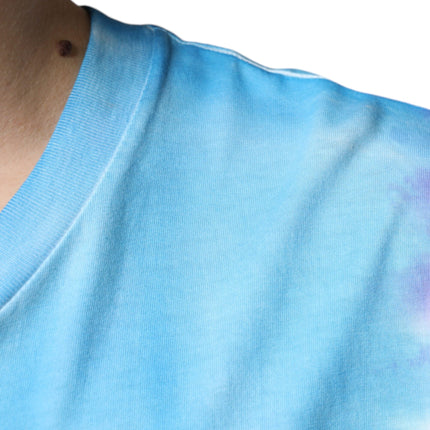 Dolce & Gabbana Multicolor Tie Dye Cotton Sleeveless T-shirt