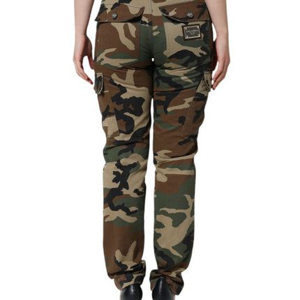 Dolce & Gabbana Multicolor Camouflage Cargo Pants