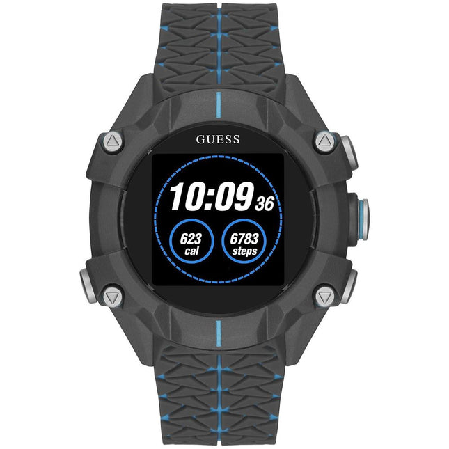 Guess Gray Resin Sport Watch