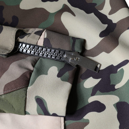 Dolce & Gabbana Multicolor Camouflage Hooded Sweatshirt Sweater