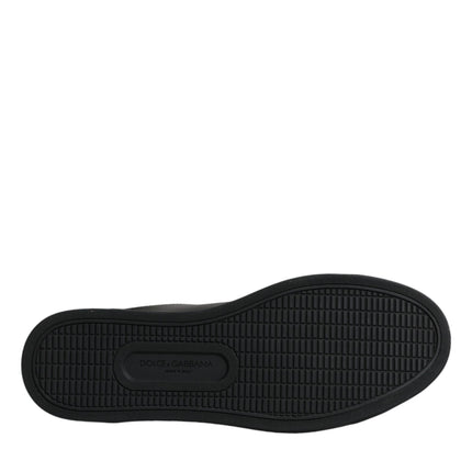 Dolce & Gabbana Black London Sacred Heart Men Sneakers Shoes