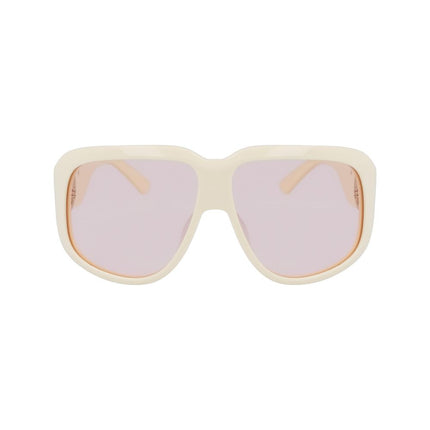 Longchamp White Acetate Sunglasses
