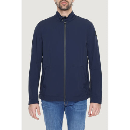 Suns Blue Nylon Full-Length Jacket