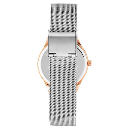 Juicy Couture Silver Stainless Steel Dress Watch