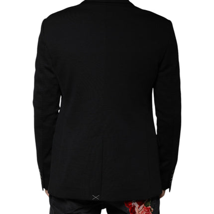 Dolce & Gabbana Black Wool Single Breasted Formal Blazer