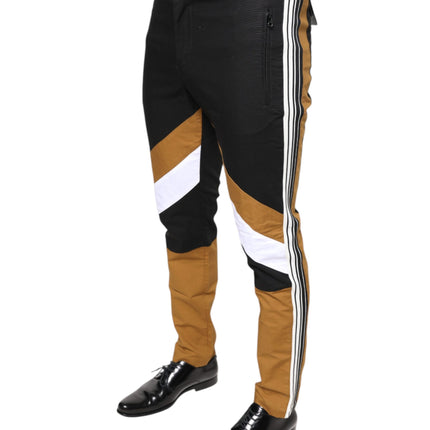 Dolce & Gabbana Multicolor Stripe Skinny Cotton Pants