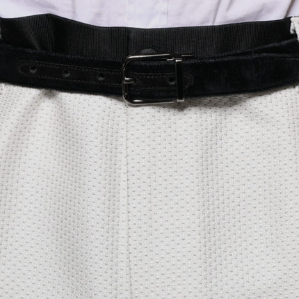 Dolce & Gabbana White Polyester Formal Dress Pants
