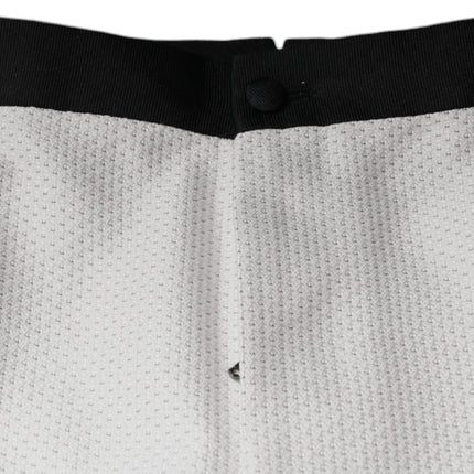 Dolce & Gabbana White Polyester Formal Dress Pants